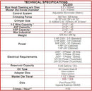 Crimpadora Marca Custom Crimp de 5hp, 3F, 230V CA, control de pedal, capacidad de prensado para mang de 1/4 a 2 1/2 pulg (Industrial 3 pulg) Diametro Int. Adaptador para dados 99mm, NO incluye dados