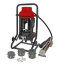 Crimpadora Marca Custom Crimp, con bomba manual, capacidad de prensado para mangueras de 1/4 pulg. a 1 pulg con dados incluidos (16mm, 19mm, 23mm, 27mm, 31mm, 39mm).